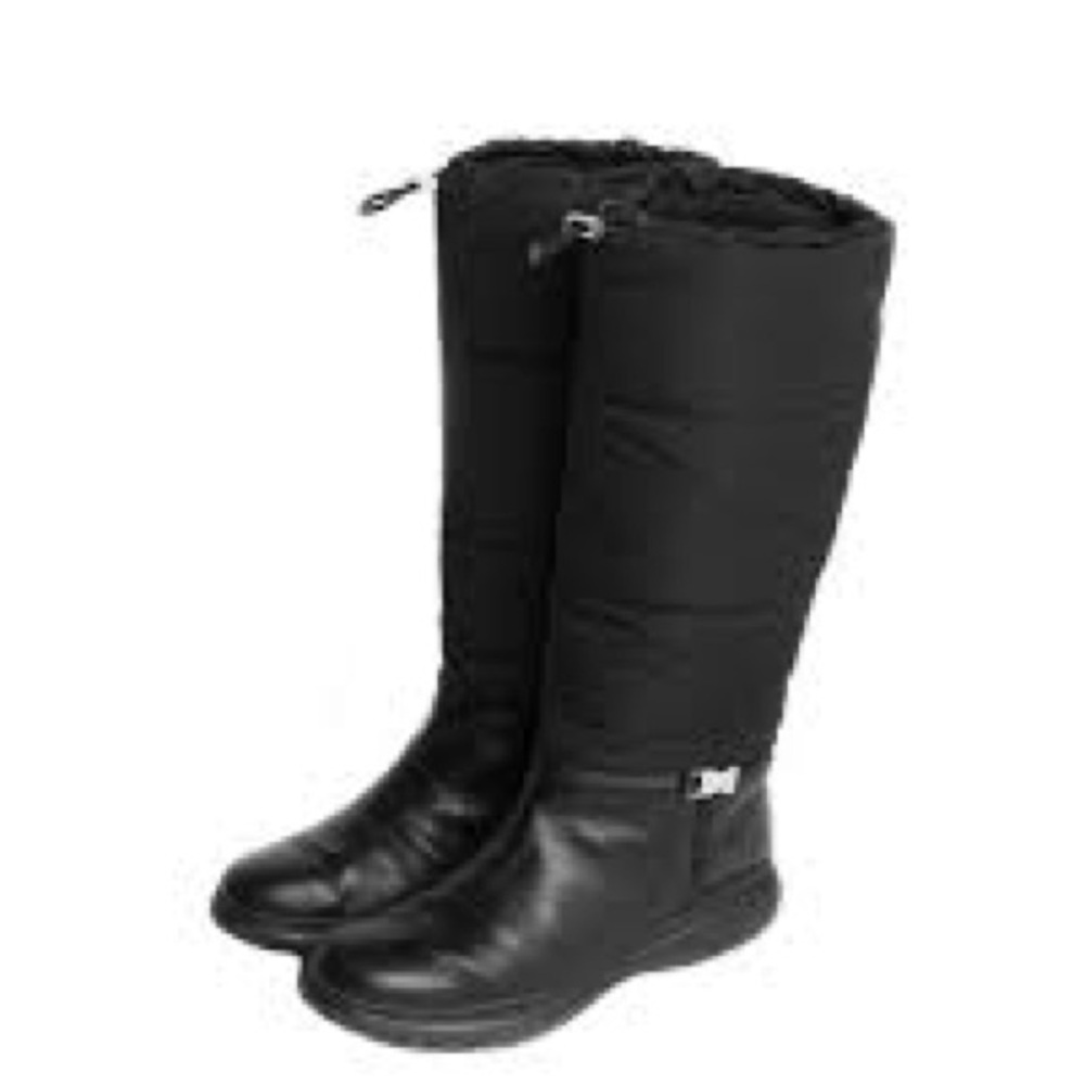 🥾 Prada padded nylon and leather drawstring winter boots - Picture 3 of 11